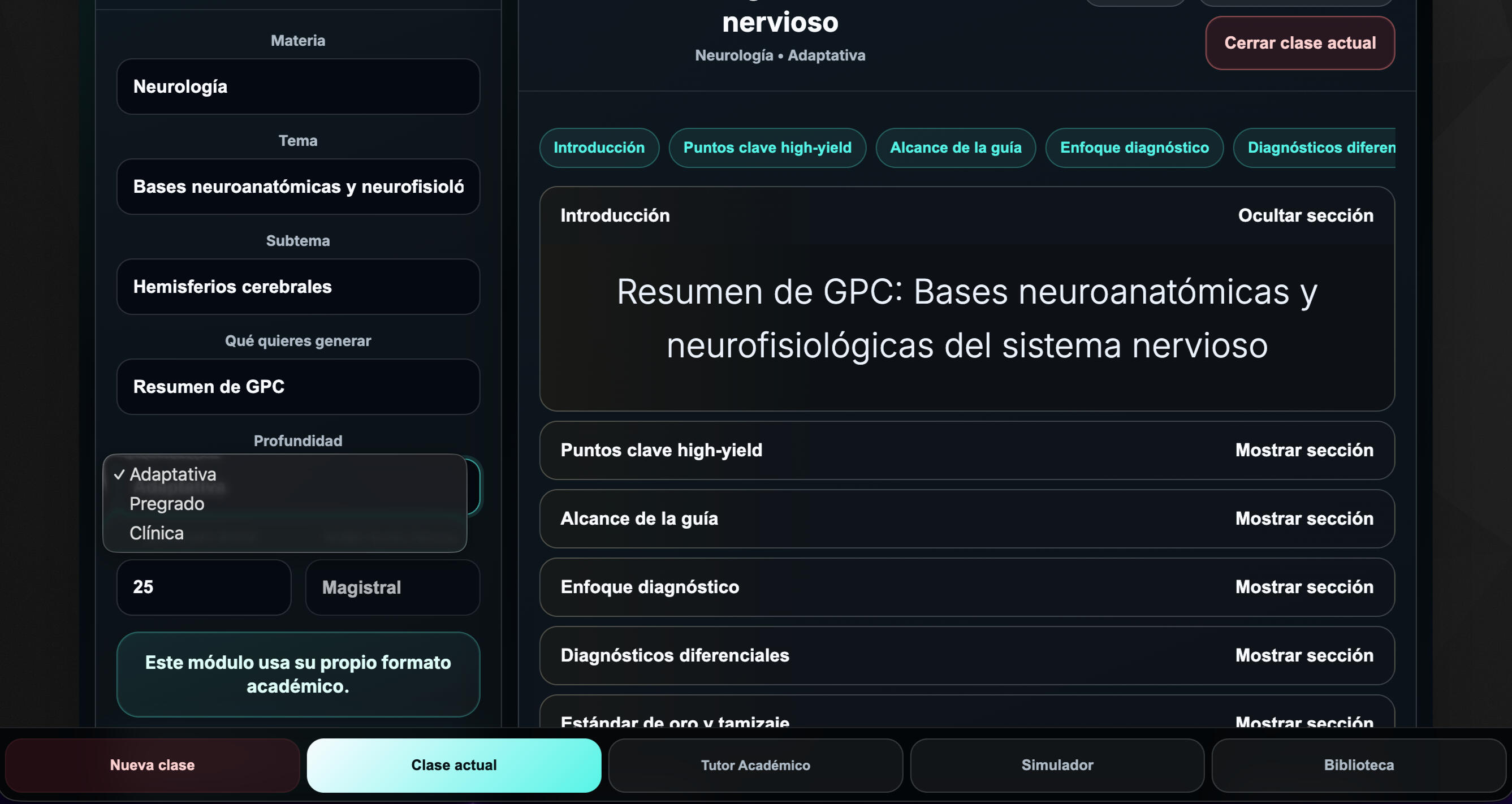 E-Vantis Plataforma de Enseñanza Médica Plataforma de Enseñanza Médica con IA